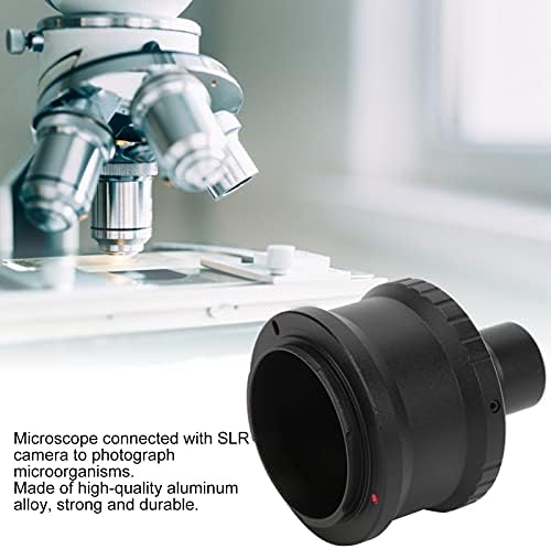 SALUTUY 23.2 mm T Adapter za mikroskop za montiranje okulara, adapter za montiranje antioksidacijski T Adapter za mikroskop za montiranje t produžna cijev za montiranje za e kameru za montiranje