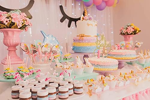Ahaoray Oh Baby Cake Topper - Premium Gold Baby Birthday Party Cake Decoration Supplies, za Baby
