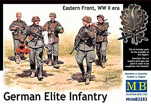 Master Box modeli njemačka elitna pješadija, Istočni Front, doba Drugog svjetskog rata-Set 5 Figura