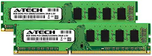 A-TECH RAM 16GB komplet DDR3 1333 MHz PC3-10600 DIMM - Desktop Računarska memorija - CL9 2RX8 1.5V 240-PIN UDIMM-a ne-ECC nebufernih modula za nadogradnju