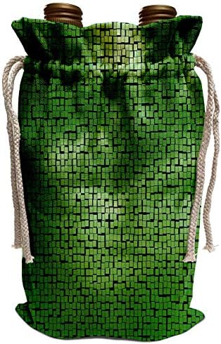 3drose Sandy Mertens Tile Designs-zeleni oblaci tile Pattern-torba za vino