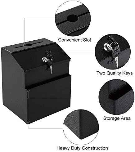 Kutija za prijedlog sa glasanjem zida sa zaključavanjem sa okvirom za zaključavanje sa zaključavanjem sa zaključavanjem i utornim tasterom za kolekciju za zaključavanje kutije za zaključavanje