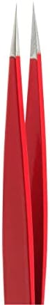 Rubis Swiss Cross šiljasta pinceta od nerđajućeg čelika za precizno uklanjanje obrva i dlačica, 1K001, proizvedena u Švajcarskoj