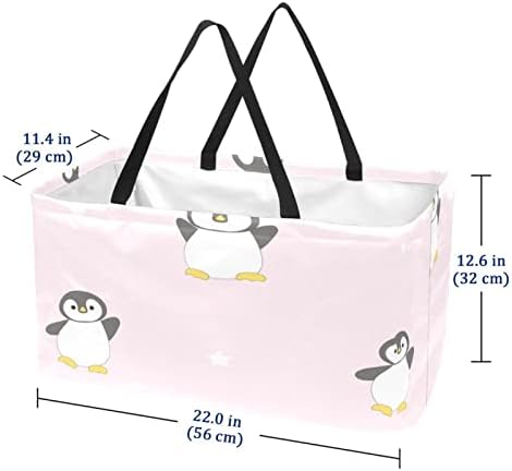 Jdez korpa za kupovinu Penguins višekratna torba za namirnice korpa za veš prenosive torbe za kupovinu