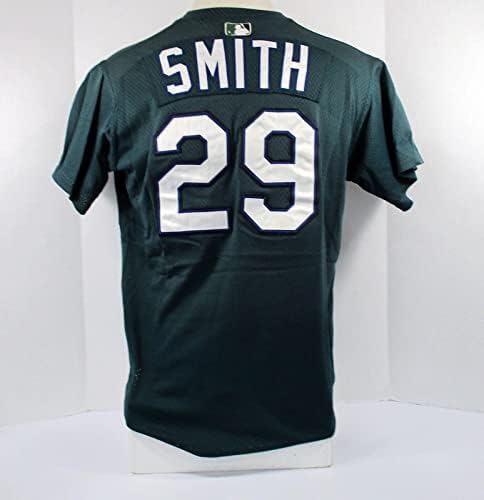 2001-02 Tampa Bay Devil Rays Jason Smith # 29 Igra Rabljeni Green Jersey BP ST 6691 - Igra Polovni MLB dresovi