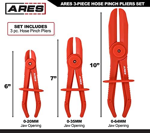 Ares 78000-3 – dijelni set kliješta za crijevo-uključuje veličine od 6 inča, 7 inča i 10 inča-lagan i izdržljiv