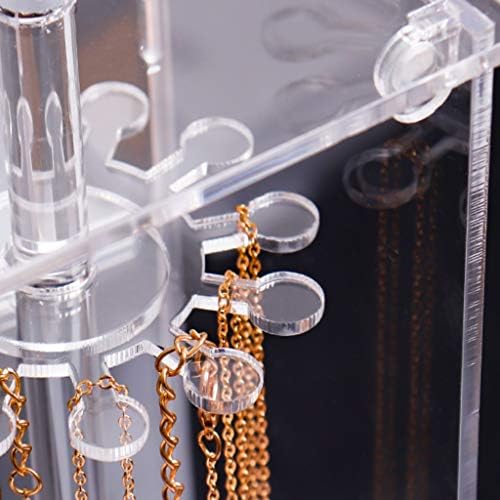YFQHDD prozirna kutija za zaštitu od akrilne ogrlice, kutija za nakit, narukvica, stalak za doradu radne