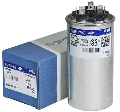 ClimaTek dvostruki kondenzator odgovara Trane-30 + 7.5 UF MFD x 370 VAC okrugli
