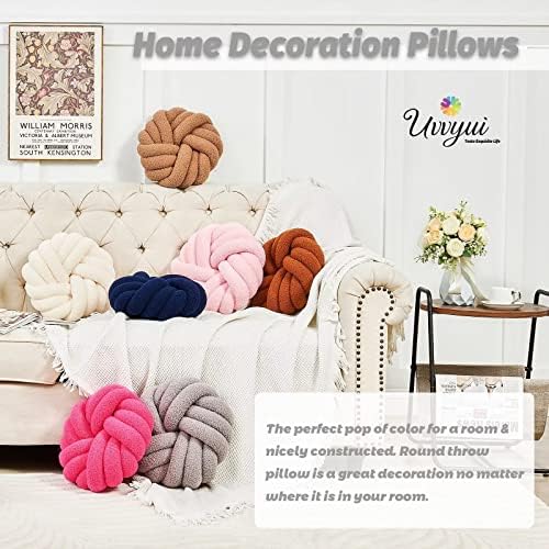 Uvvyui Knot jastuci, 14 dekorativni jastuci za bacanje okrugli jastuci jastuk, mekani ručno rađeni jastuk sa
