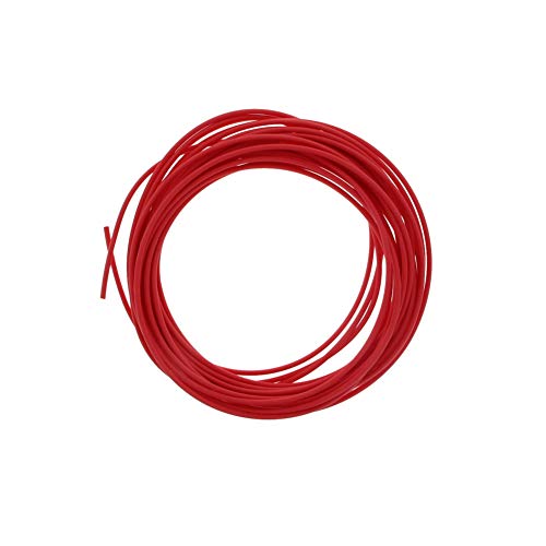 Othmro PE plastične industrijske termoskupljajuće cijevi, 19.69 ft dužine 0.04 inča Unutrašnji prečnik 2:1 električna Termoskupljajuća folija Navlaka za kablove, zaštita od izolacije Heatshrink cijevi za lijepljenje kablova Crvena