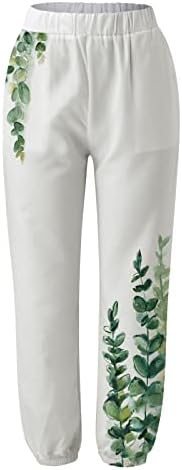 XXBR ženske ljetne pamučne pantalone casual široke pantalone za noge elastične struk haljine na plaži gležone sa džepovima