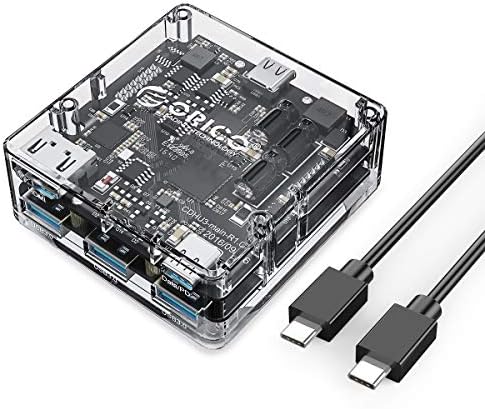 ORICO USB C Hub, 5 u 1 USB C do 4K HDMI Adapter sa PD punjenjem, 3 USB 3.0 porta, prijenosni