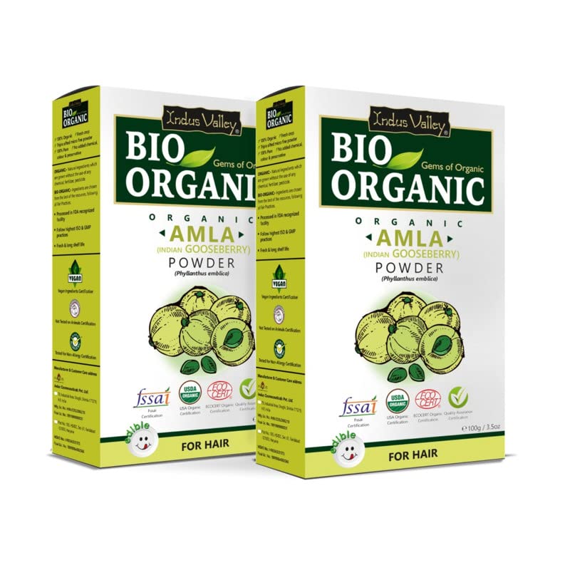 IND VALLEY Bio Organic Amla Herbs prah za njegu kose i kože