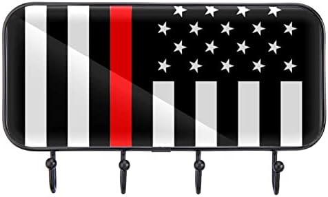 Guerotkr kuke za viseće, ljepljive kuke, zidne kuke za viseće, američka zastava crni bijeli uzorak