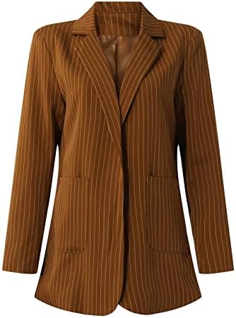 Blazer jakne za žene, povremeni lagani radni kancelarijski jakna s dugim rukavima Otvorena prednja