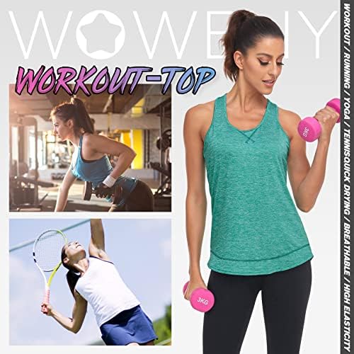 Woweny Women Atletic Worket košulja vlage Wicking Trčanje Sportward Dry Fit Tenis Tee Upf 50+ Zaštita od sunca