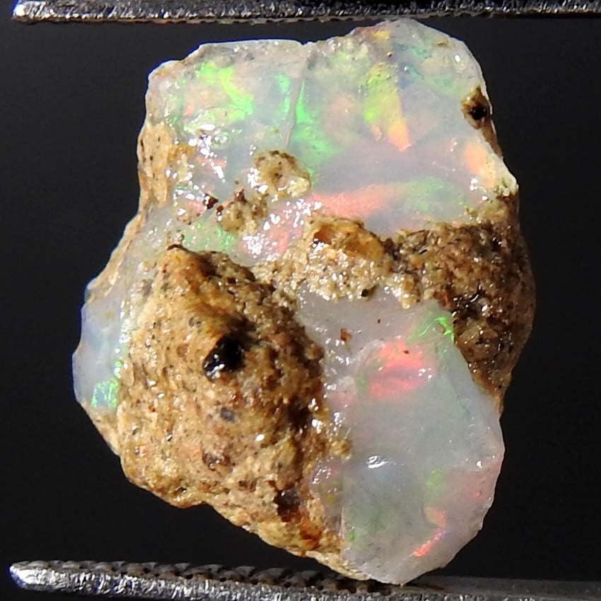 Jewelgemscraft ™ 06.10CTS. Ultra vatra sirovi opal, prirodni grubi, dragi kristali, etiopski opal rock, nakit izrada zaliha, liječenje čakre, energetski kamen, labav dragulj, 13x10x10mm