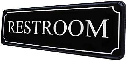 Znak za toalet za uredski zid - kupaonski znakovi za dom i poslovanje - vodeni ormar za crne bijele naljepnice