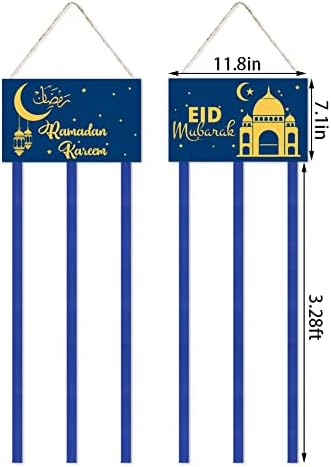 Ramazan Kareem Card Holder Eid Mubarak dan zid visi nosioci slika sa 40 pahuljica drvena Photo Clips