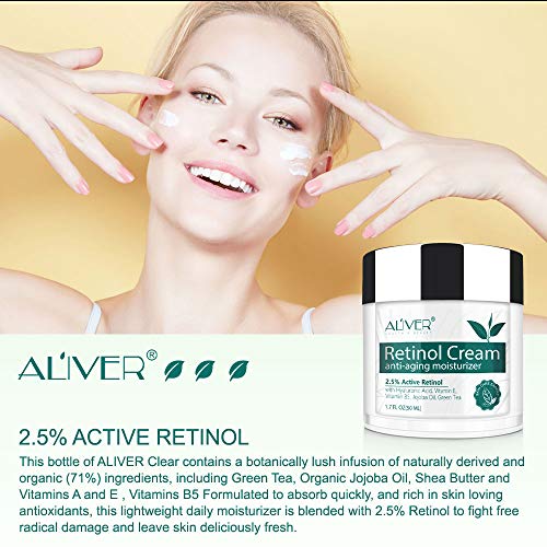 Retinol krema za lice, Anti Aging krema, Retinol hidratantna krema za lice sadrže Vitamin E za