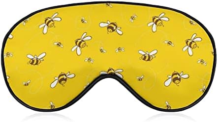 FunnyStar slatka pčelarna mekana maska ​​za priključak za oči za spavanje za spavanje savršenim blokovima svjetlo sa podesivim remenom