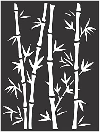 Efinito drveni šablon bambus dizajn za izradu slika 7,3 X 9,7 inča