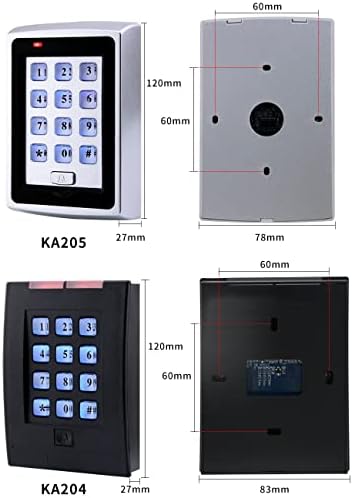 Wiegand 26 34 Lozinka RF Card Reader 13,56MHz 125KHz sa tasterom na vratima Anti-Metal Smetnje NFC