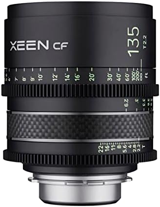 XEEN CF 135mm T2. 2 Pro Cinema telefoto objektiv za Canon EF nosač sa konstrukcijom od karbonskih vlakana & amp; svjetleće oznake