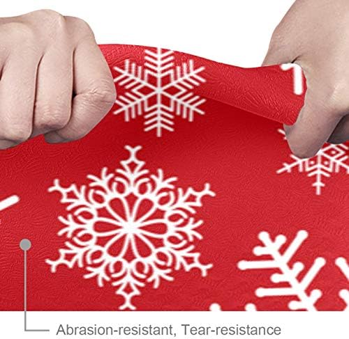 Siebzeh Snowflake Premium Thick Yoga Mat Eco Friendly Rubber Health & amp; fitnes non Slip Mat za sve vrste