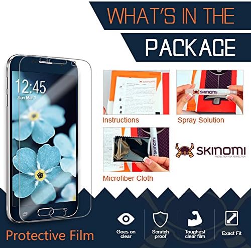 Skinomi zaštitnik kože za cijelo tijelo kompatibilan sa Samsung Galaxy Note 8 TechSkin full cover Clear