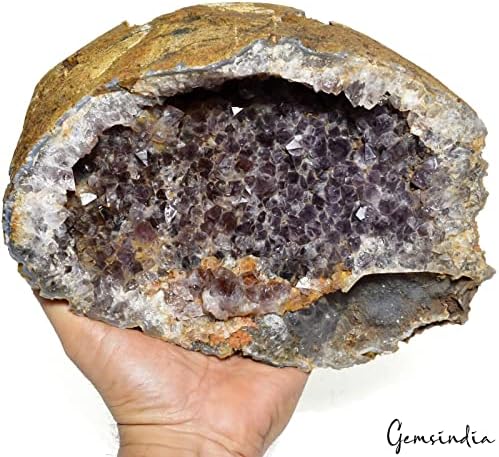 Gemsindia 2,2 kilogram prirodne ametiste katedrale / špilj geode kristalni klaster sirovi urugvaj kamen