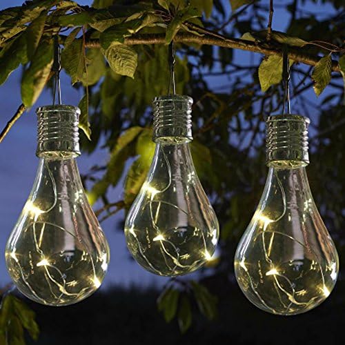 Božićna svjetla za idikula vanjska žica Kampiranje Vrt žarulja Solarno viseće lampica LED vanjska