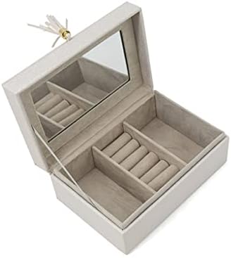 BHVXW korejska verzija sjajna PU kožna kutija za nakit multifunkcionalni prsten Nakit parfemska kutija za odlaganje nakita