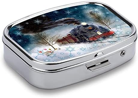 Square Pill Case voz Snow Pill Box Metal Medicine case Pill Organizator za džepnu torbicu i putovanja 2. 2x1.