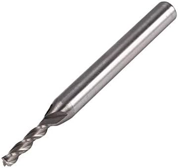 PUSOKEI kraj mlin bitovi za Aluminij, kraj mlin rezač CNC Bit produžen za rezanje i kuke slota, prečnik 3mm 3 flauta HSS & Aluminij kraj mlin rezač