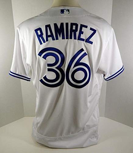 2018 Toronto Blue Jays Carlos Ramirez 36 Igra Izdana bijela Jersey 32 Patch - Igra Polovni MLB dresovi