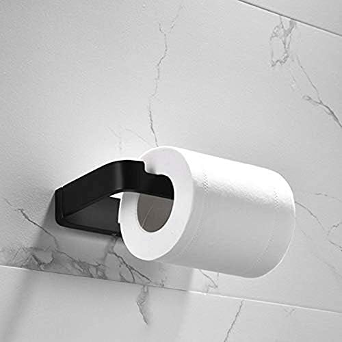 WSZJJ papirnati ručnik držač-matte crni toaletni papir HOLDER304 nehrđajući čelik kupatilo za kupatilo za tračni prostor za ručnik zidni nosač