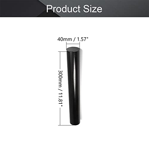 Othmro 1kom PE plastične okrugle šipke štap 40mm Spoljni prečnik 0.3 m Dužina PE šipke plastične