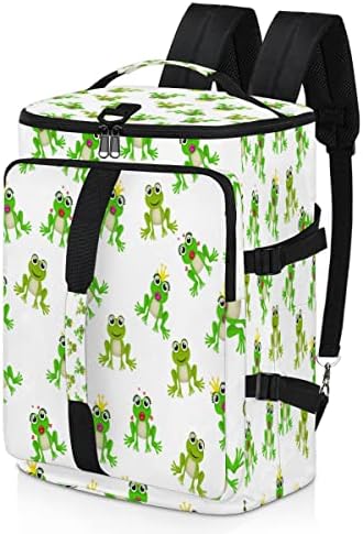 Zelena žaba Queen torba ruksak sa pretincem za cipele, velike vodootporne sportske torbe torba za teretanu za muškarce i žene, ruksak putna torba za nošenje 3u1