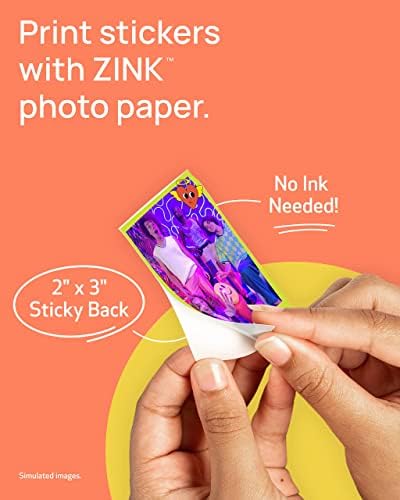 Canon Ivy 2 Mini Photo Printer, Štampajte sa kompatibilnih iOS & amp; Android uređaja, Sticky-Back Prints,