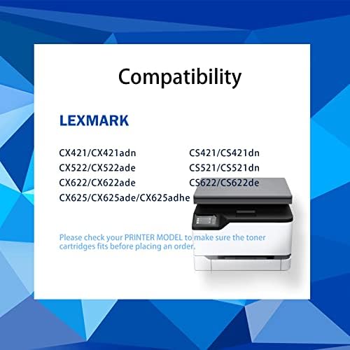 SANCTink 78c10y0 žuta prerađena zamena tonera za Lexmark CS521 CS622de Cs421 CX622 CX522 CX421 CS521dn CS421dn
