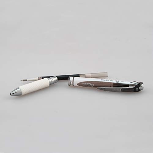 Pentel EnerGel Pearl RTX Gel olovka za uvlačenje, vrh igle 0,7 mm, 2 pakovanja, crno mastilo