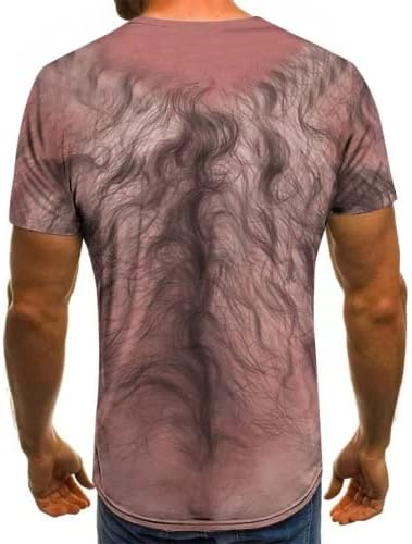 Sasens Funny 3D mišićni majica za muške kratke rukave 3D print mišićne majice Ljetni ties