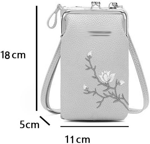Lukeo torba za mobitel ženski crossbody vezan cvijeće torba za mobitel Wallet Crossbody mobitel torba