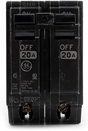 GE THQL2120 Plug-in Clourter prekidač, dvopolni, 20-amp, 120/240-volt