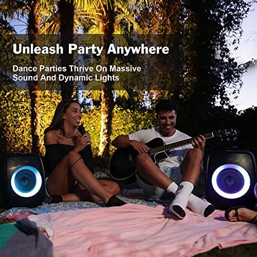 DOSS SoundBox dodirni Bluetooth zvučnici paket PartyBoom Bluetooth zvučnik-Crna