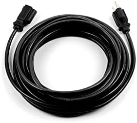 Alitade Vanjski produžni kabel 27-stopa 16AWG, 15 ampera, 125V, maksimalno 1875W, crni vodootporan za