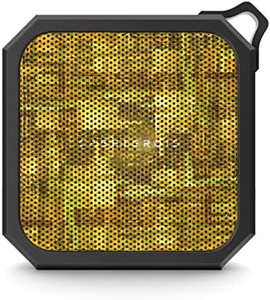 CASETEROID Musoid Mini vodootporni zvučnik-žuta & amp; Zlatni uzorak crna jedna veličina