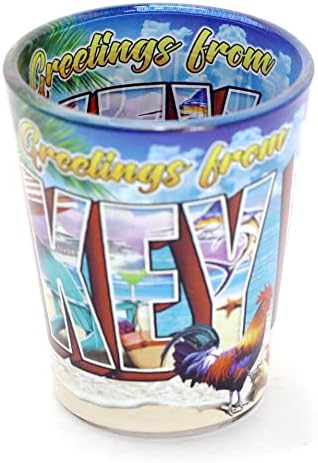 Key West Florida pozdrave in-and-out Shot Glass