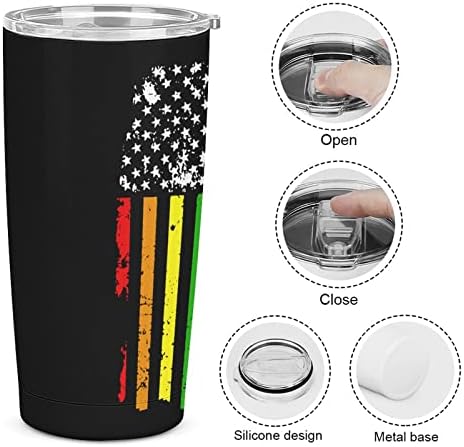 Duga lgbtq gay ponosna zastava 20oz putni šalica za kafu vakuum izolirana od nehrđajućeg čelika Latte čaša sa slamom i četkom